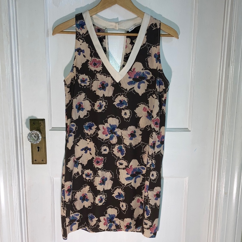 Eve Couture Floral Sleeveless Dress - Multicolor
